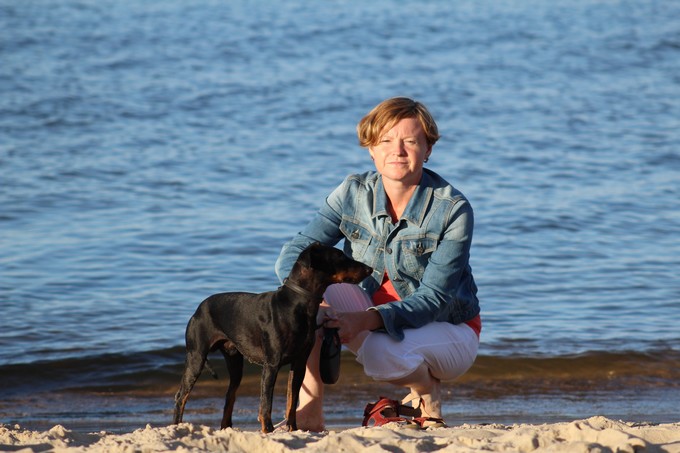 Finlej on the beach - Baltic Sea